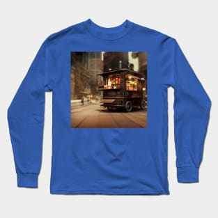 Steampunk Tokyo Ramen Cart Long Sleeve T-Shirt